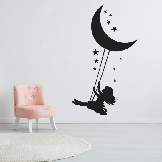 Adesivo Murale - Altalena Luna