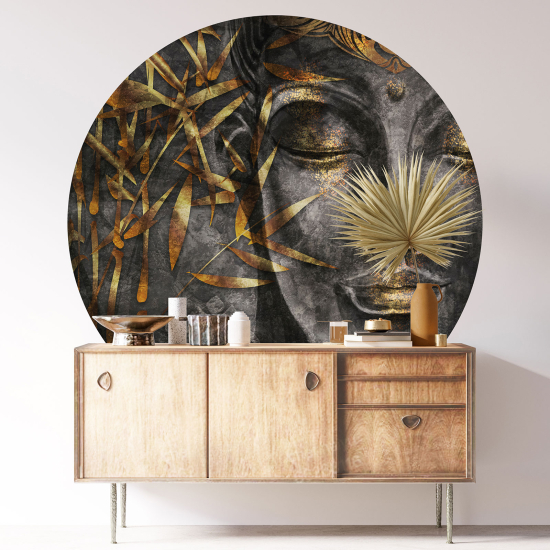 Adesivo Murale Cerchio / Rotondo - Buddha