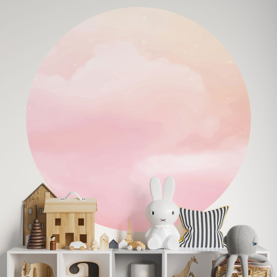 Adesivo Murale Cerchio / Rotondo - Cielo