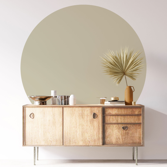 Adesivo Murale Cerchio / Rotondo - Colore di Tendenza