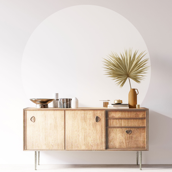 Adesivo Murale Cerchio / Rotondo - Colore di Tendenza