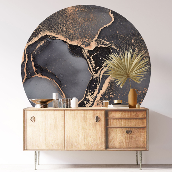 Adesivo Murale Cerchio / Rotondo - Effetto Marmorizzato