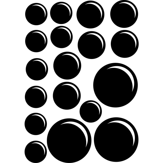 Adesivo Murale - Kit 19 Bolle