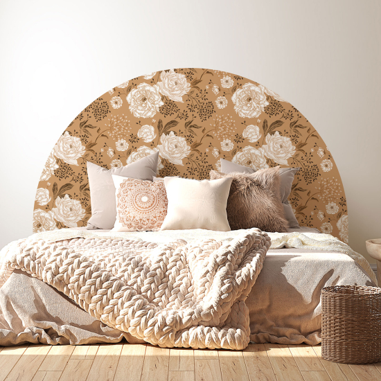 Adesivo Murale Testiera Arco - Fiori