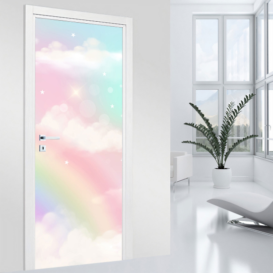 Adesivo per porta - Arcobaleno