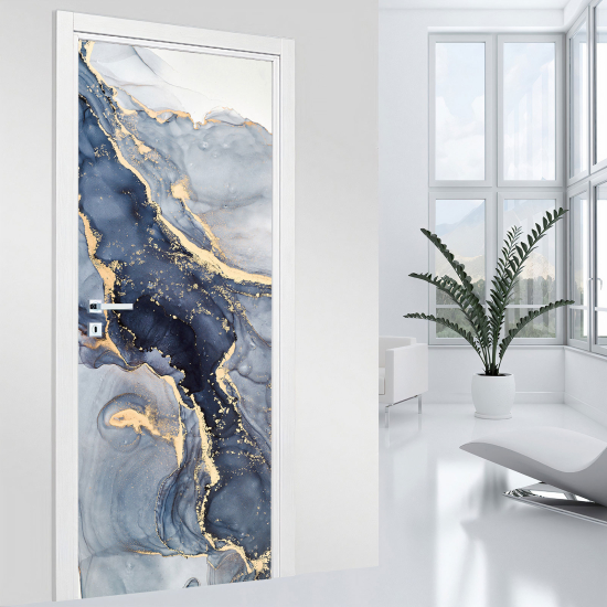Adesivo per porta - Effetto marmorizzato