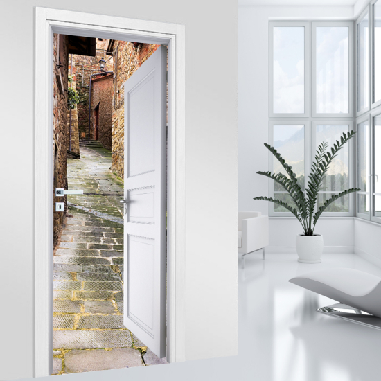 Adesivo per porta - Vicolo