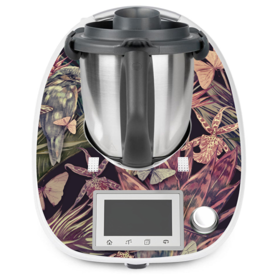 Adesivo Thermomix - TM5 - Fiori Uccello