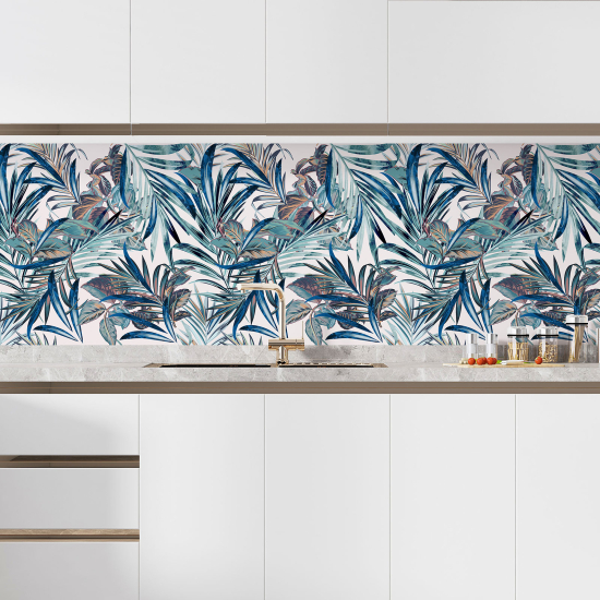 Alzatina adesiva per cucina - Fiori tropicali