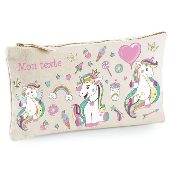 Astuccio personalizzato - Unicorni arcobaleno