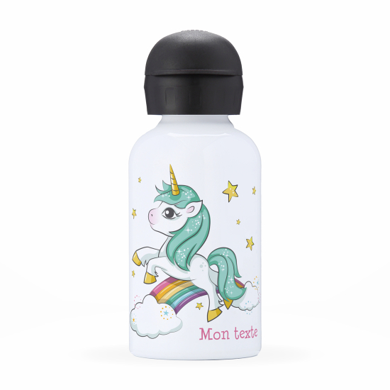 Borraccia isotermica personalizzata per bambini - Unicorno arcobaleno