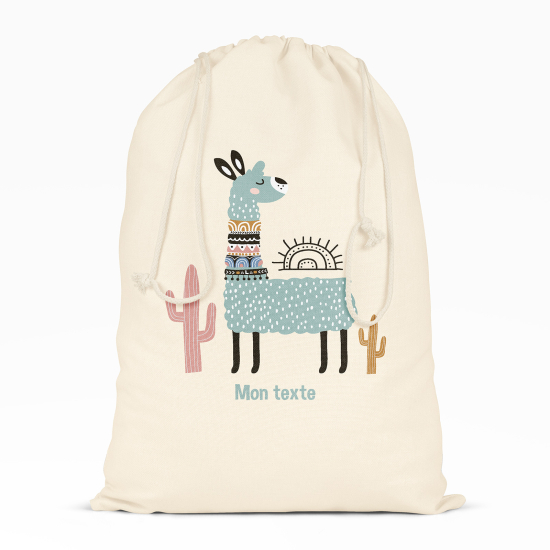 Borsa con coulisse personalizzata - Lama cactus
