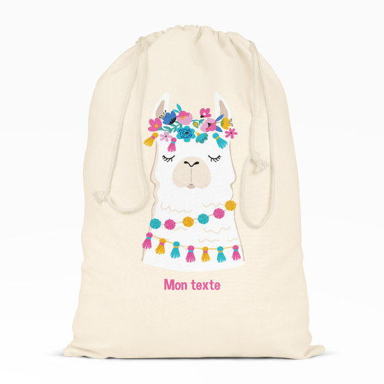 Borsa con coulisse personalizzata - Lama fiori