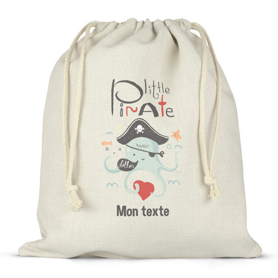 Borsa con coulisse personalizzata - Piccolo pirata