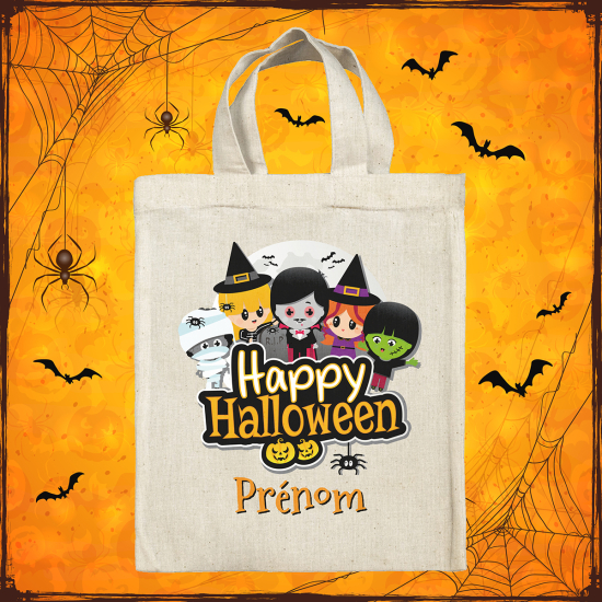 Borsa tote bag di Halloween personalizzata - Personaggi terrificanti