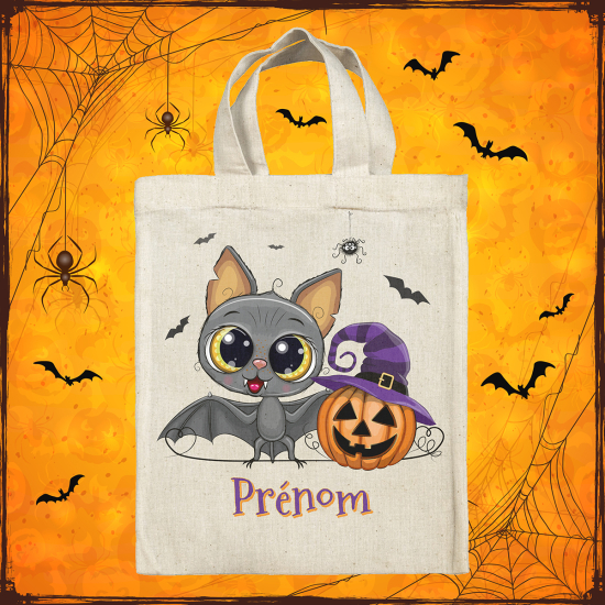 Borsa tote bag di Halloween personalizzata - Pipistrello