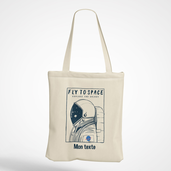 Borsa tote bag personalizzato - Astronauta