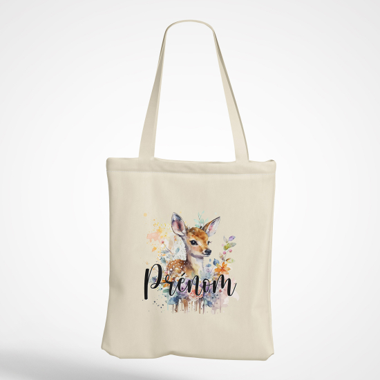 Borsa tote bag personalizzato - Cerbiatto