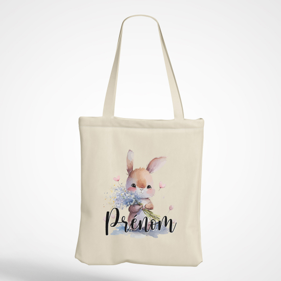 Borsa tote bag personalizzato - Coniglio