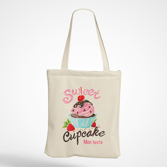 Borsa tote bag personalizzato - Cupcake