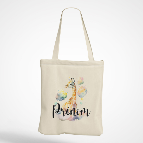 Borsa tote bag personalizzato - Giraffa