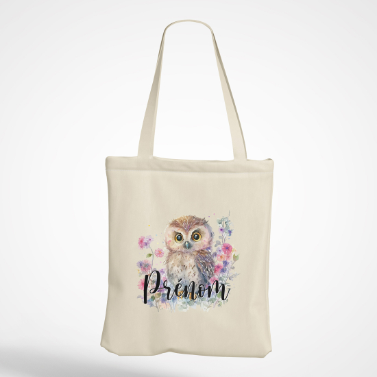 Borsa tote bag personalizzato - Gufo