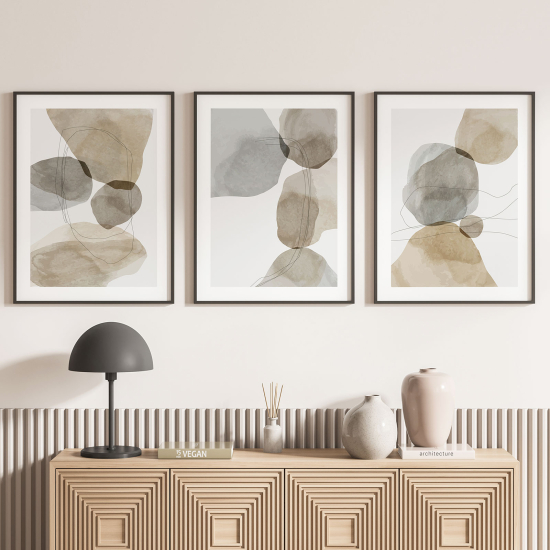 Confezione di 3 poster trittici - Astratto