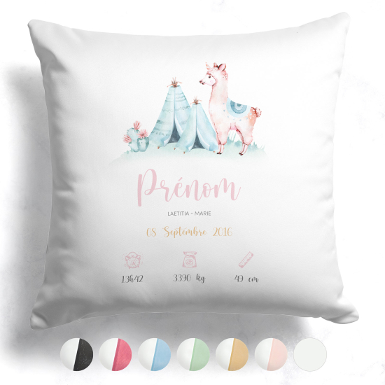 Cuscino nascita personalizzato - Lama