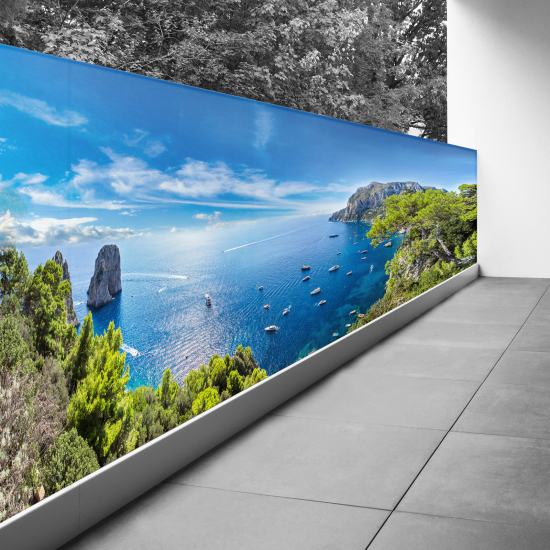 Frangivista per balcone - 100x250 cm - Vista mare