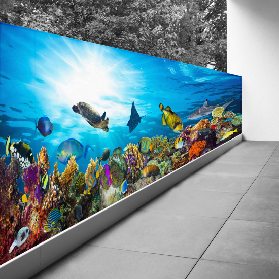 Frangivista per balcone - 100x300 cm - Oceano