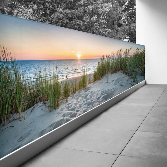 Frangivista per balcone - 100x300 cm - Tramonto