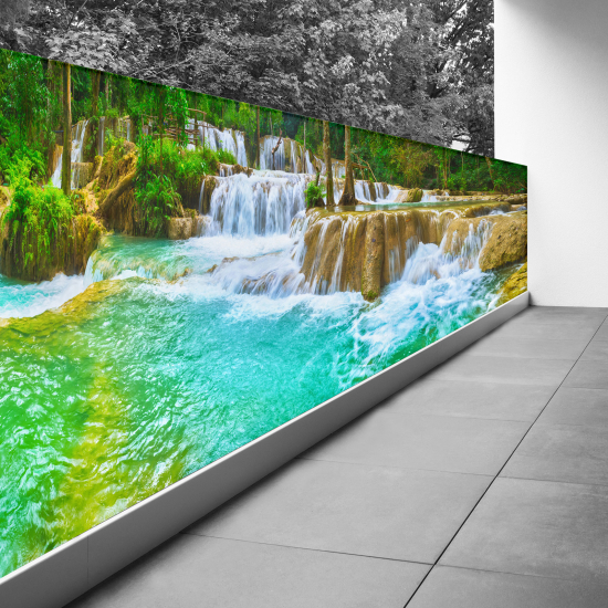 Frangivista per balcone - 100x350 cm - Cascate