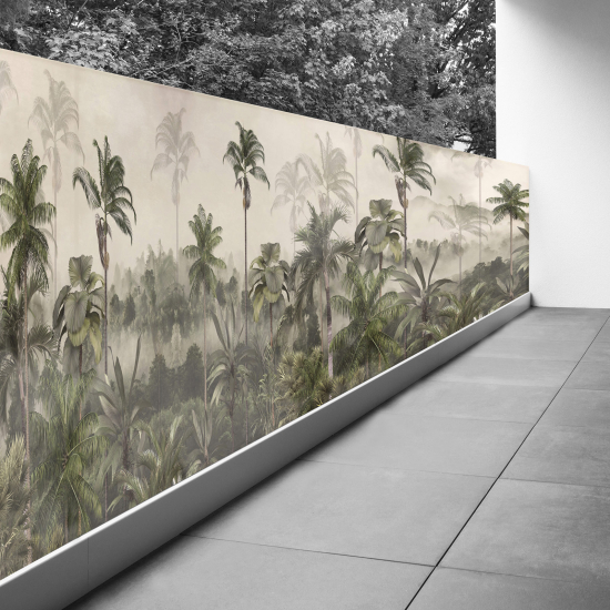 Frangivista per balcone - 110x467 cm - Foresta tropicale