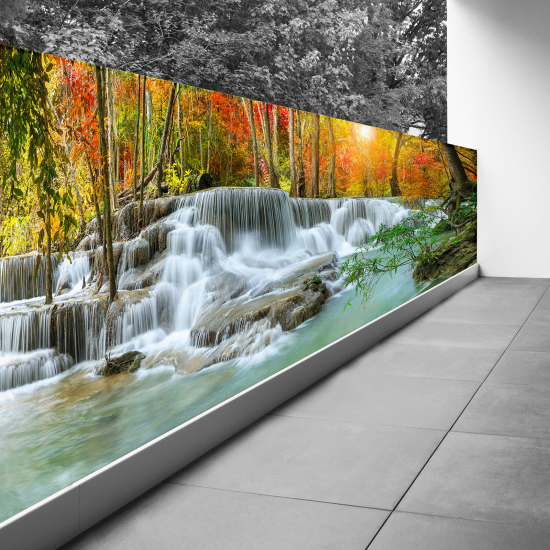 Frangivista per balcone - 130x325 cm - Cascate