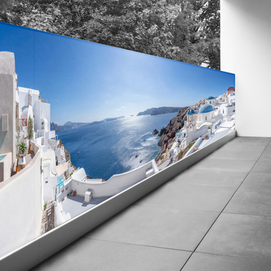 Frangivista per balcone - 130x358 cm - Santorini