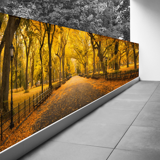 Frangivista per balcone - 130x390 cm - Autunno a Central Park