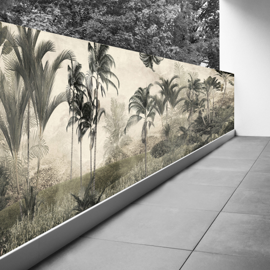 Frangivista per balcone - 130x487 cm - Foresta tropicale