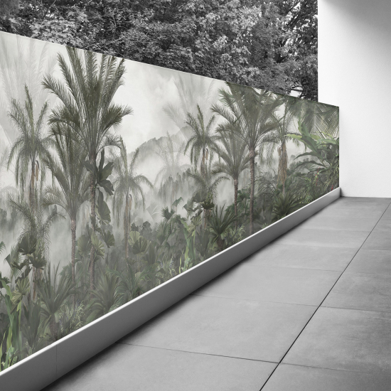Frangivista per balcone - 130x487 cm - Foresta tropicale