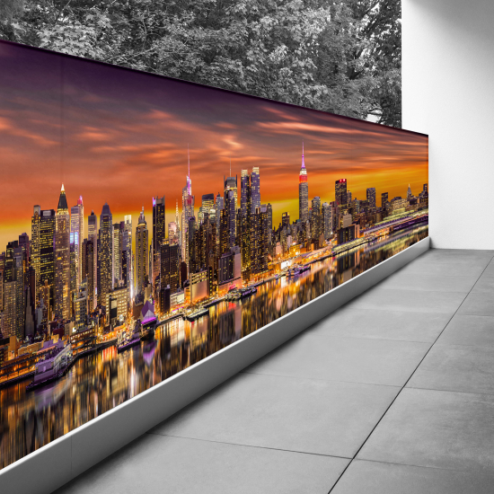 Frangivista per balcone - 130x487 cm - New York