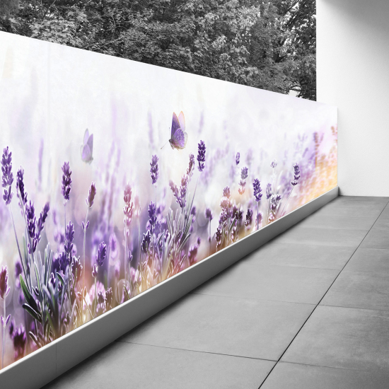 Frangivista per balcone - 130x552 cm - Lavande