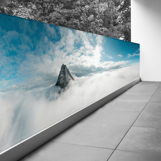 Frangivista per balcone - 90x315 cm - Nuvole