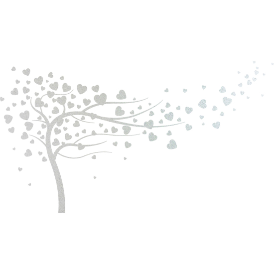 Pellicole Effetto sabbiato - Albero Cuori