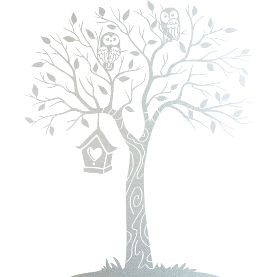 Pellicole Effetto sabbiato - Albero Gufi