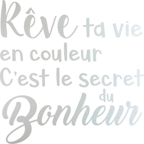 Pellicole Effetto sabbiato - Citazione Sogna la tua vita...