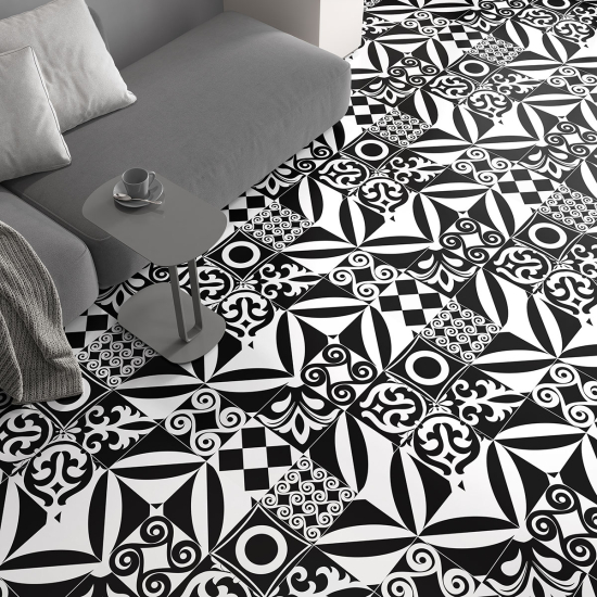 Piastrelle Adesive per Pavimenti - Motivo piastrelle di cemento