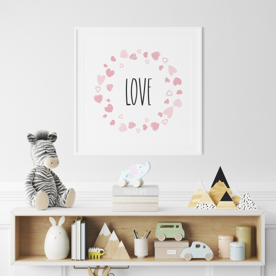 Poster per Bambini - Amore cuori