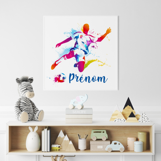 Poster personalizzato per bambini - Calciatore