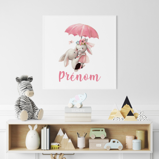 Poster personalizzato per bambini - Conigli