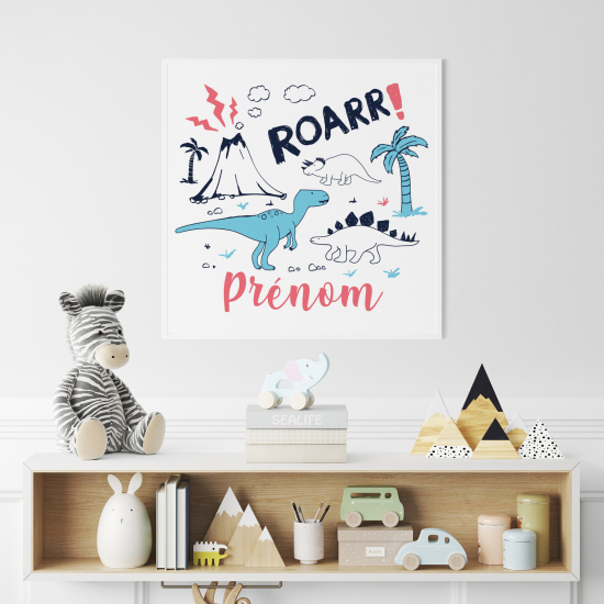 Poster personalizzato per bambini - Dinosauri