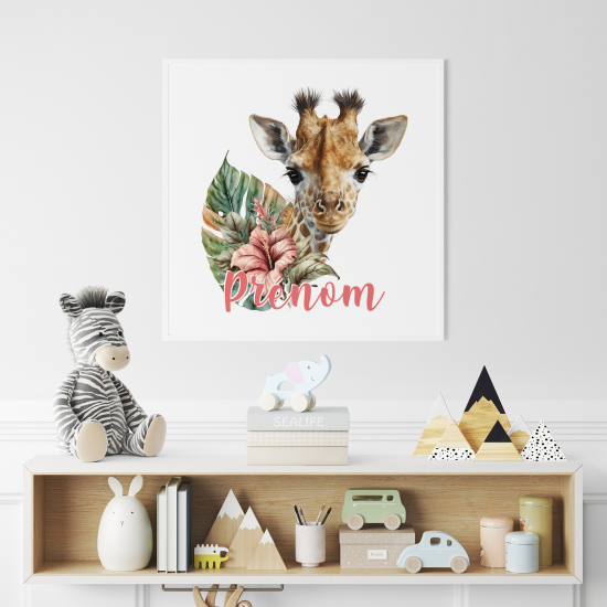 Poster personalizzato per bambini - Giraffa